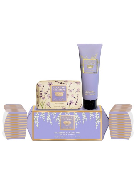 LAVANDA COFANETTO CARAMELLA BIO SAPONETTA & BIO CREMA MANI CON OLIO DI OLIVA BIO