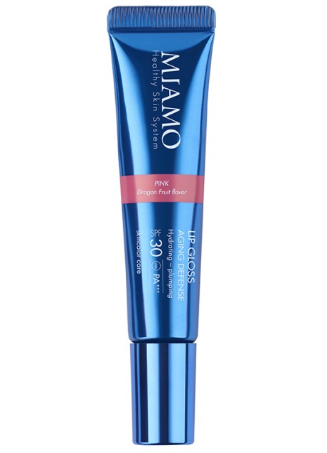 MIAMO SKINCOLOR CARE LIP GLOSS AGING DEFENSE SPF 30+ PINK DRAGON FRUIT FLAVOR 15 ML