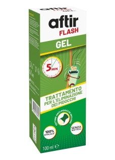 Aftir flash gel - trattamento per pidocchi e lendini del cuoio capelluto