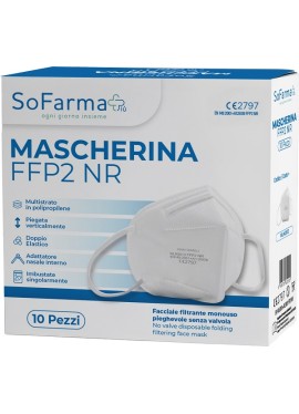 MASCHERINA FFP2 BIANCA 10PZ SF+