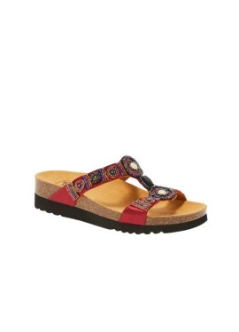 NEW BOGOTA' WEDGE TEXSAT W BORDEAUX/MULTI 40