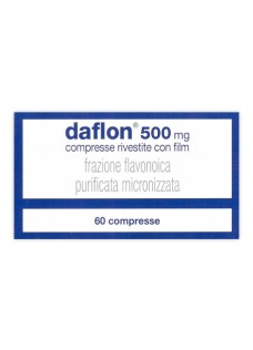 Daflon 60 compresse rivestite da 500 milligrammi - farmaco per il trattamento dell'insufficienza venosa e la fragilità capillare, anche del plesso emorroidario