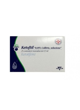 KETOFTIL*25 monod collirio 0,5 ml 0,5 mg/ml