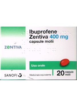 IBUPROFENE (ZENTIVA)*20 cps molli 400 mg