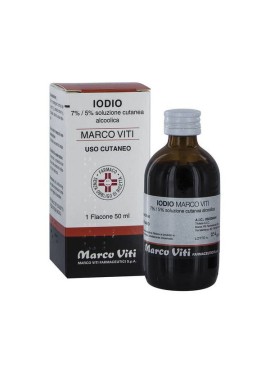 IODIO SOLUZIONE ALCOLICA I (MARCO VITI)*soluz cutanea 50 ml7% + 5%