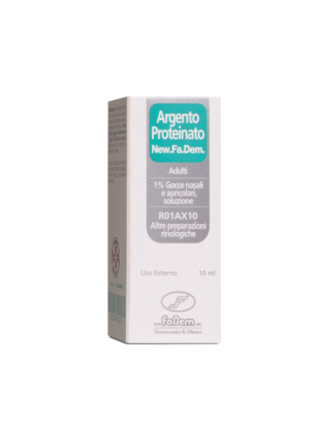 ARGENTO PROTEINATO (NEW.FA.DEM.)*AD gtt orl 10 ml 1%