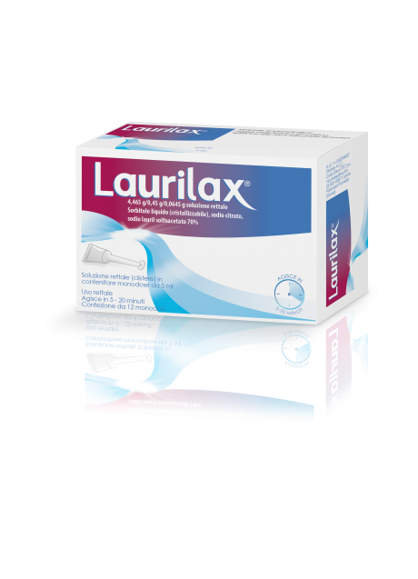 LAURILAX*12 contenitori monod 5 ml soluz rett