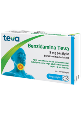 BENZIDAMINA (TEVA)*20 pastiglie 3 mg