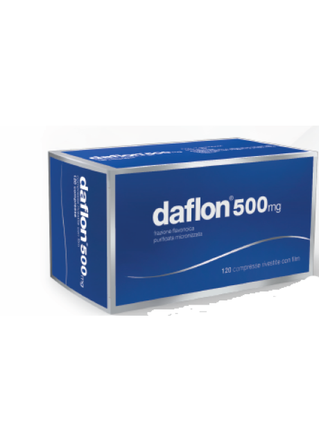 Daflon 120 compresse rivestite da 500 milligrammi - farmaco per insufficienza venosa e fragilità capillare, anche del plesso emorroidario