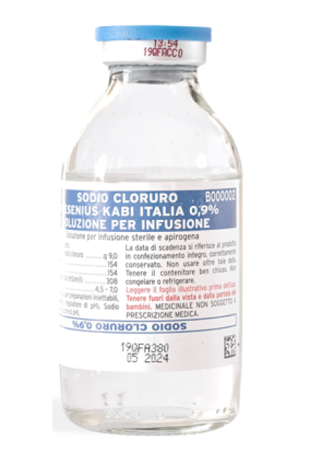 SODIO CLORURO (FRESENIUS KABI ITALIA)*1 flacone EV 100 ml 0,9%