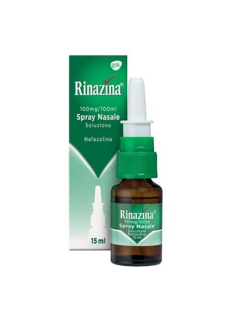 Rinazina spray nasale decongestionante - 15 millilitri 100 milligrammi/100 millilitri