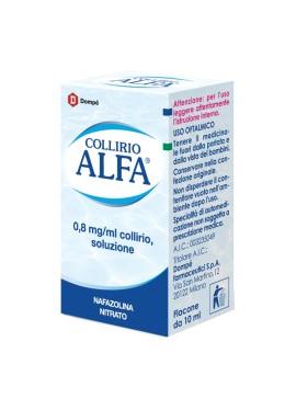 COLLIRIO ALFA DECONGESTIONANTE*collirio 10 ml 0,8 mg/ml