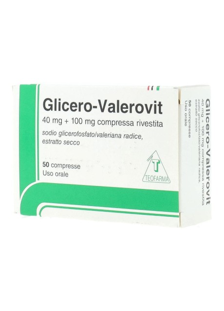 GLICEROVALEROVIT*50 cpr riv 100 mg + 40 mg