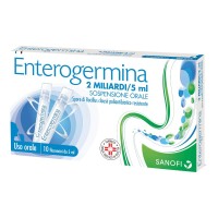 Enterogermina* sospensione orale - 10 flaconcini di 5 millilitri da 2 miliardi