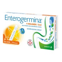 Enterogermina* sospensione orale - 10 flaconcini di 5 millilitri da 4 miliardi