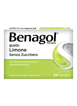 BENAGOL*24 pastiglie 0,6 mg + 1,2 mg limone senza zucchero