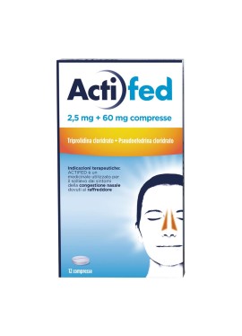 ACTIFED*12 cpr 2,5 mg + 60 mg