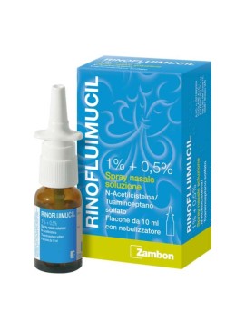 RINOFLUIMUCIL*spray nasale flaconcino 10 ml 1% + 0,5%