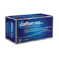 Daflon 60 compresse rivestite da 500 milligrammi - farmaco per il trattamento dell'insufficienza venosa e la fragilità capillare, anche del plesso emorroidario