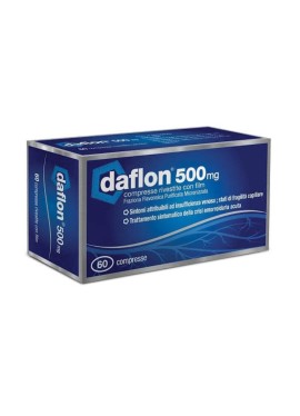 Daflon 60 compresse rivestite da 500 milligrammi - farmaco per il trattamento dell'insufficienza venosa e la fragilità capillare, anche del plesso emorroidario