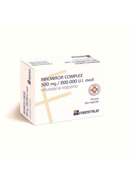 MACMIROR COMPLEX*12 ovuli vag 500 mg + 200.000 Unita' Internazionali