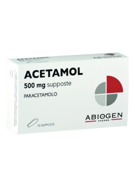 ACETAMOL*10 supp 500 mg