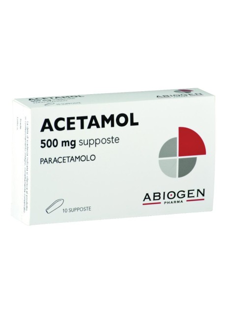 ACETAMOL*10 supp 500 mg