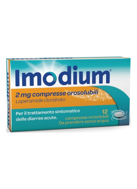 IMODIUM*12 COMPRESSE orosolubili 2 mg