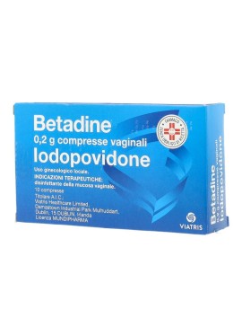 BETADINE*10 cpr vag 200 mg