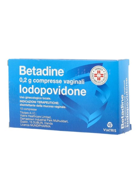 BETADINE*10 cpr vag 200 mg