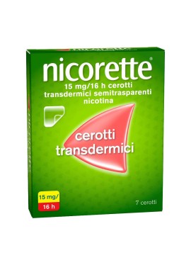 NICORETTE*7 cerotti transd 15 mg/16 ore