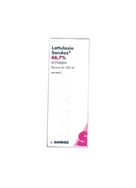 LATTULOSIO (SANDOZ)*sciroppo 180 ml 66,7% flacone