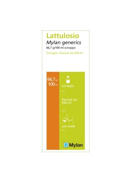 LATTULOSIO (MYLAN GENERICS)*scir 200 ml 66,7 g/100 ml flacone
