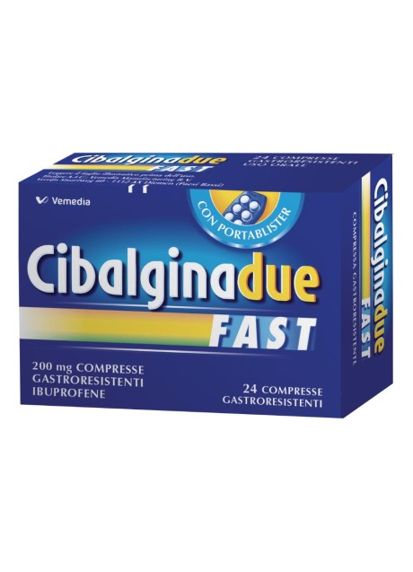CIBALGINA DUE FAST*24 cpr gastrores 200 mg