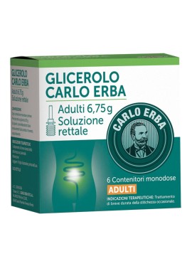 Glicerolo Carlo Erba adulti - 6 microclismi 6,75 g