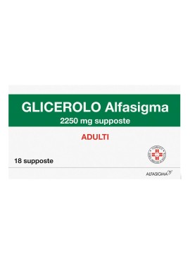 GLICEROLO (ALFASIGMA)*AD 18 supp 2.250 mg