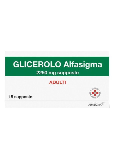 GLICEROLO (ALFASIGMA)*AD 18 supp 2.250 mg