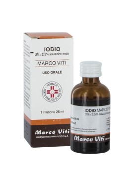 IODIO (MARCO VITI)*orale soluz 20 ml 2% + 2,5%