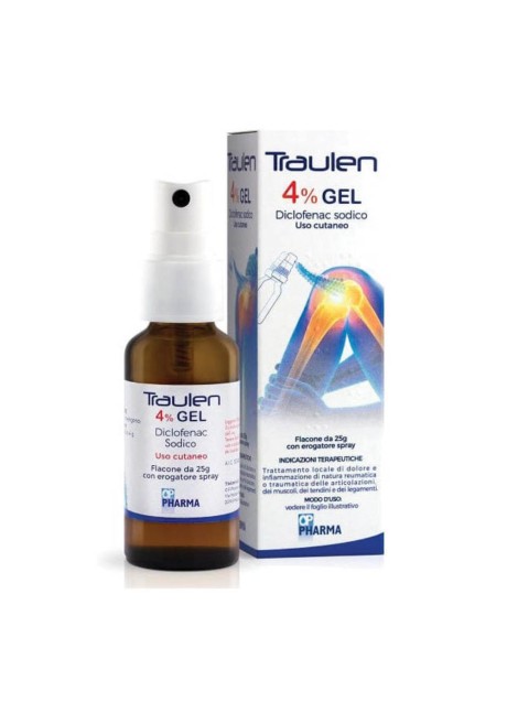 TRAULEN*gel cutaneo 25 g 4% con erog