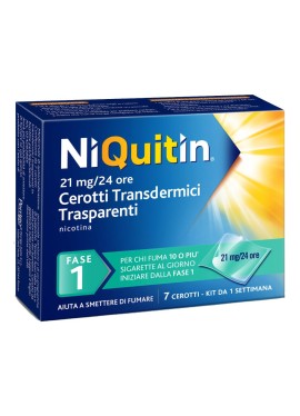 NIQUITIN*7 cerotti transdermici 21 mg/die