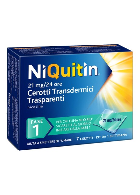 NIQUITIN*7 cerotti transdermici 21 mg/die