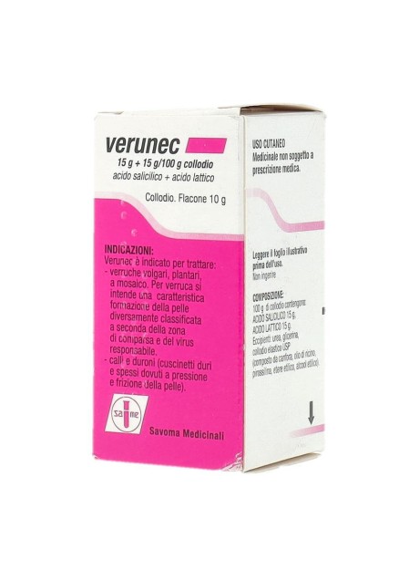VERUNEC*collodio soluz cutanea 15 g + 15 g/100 g