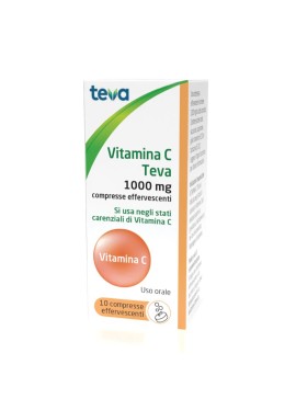 VITAMINA C (TEVA)*10 cpr eff 1 g