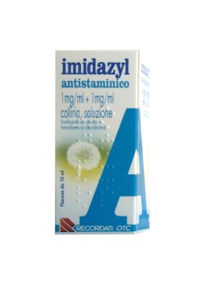 Imidazyl antistaminico collirio - flacone da 10 millilitri - contiene nafazolina e tonzilamina