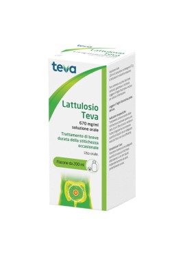 LATTULOSIO (TEVA)*orale soluz 200 ml 670 mg/ml flacone