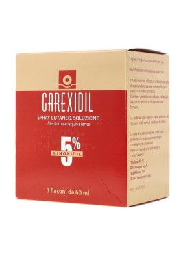 CAREXIDIL*3 flaconi spray soluz cutanea 60 ml 5%