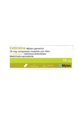 CETIRIZINA (MYLAN GENERICS)*7 cpr riv 10 mg