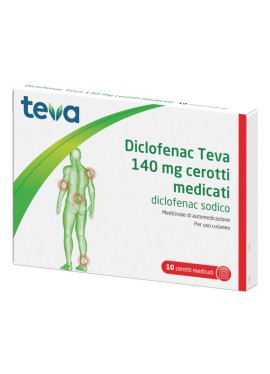 DICLOFENAC (TEVA)*10 cerotti medicati 140 mg