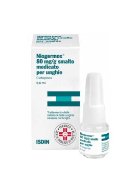 NIOGERMOX*smalto unghie 6,6 ml 80 mg/g