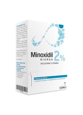 MINOXIDIL BIORGA (LABORATOIRES BAILLEUL)*soluz cutanea 3 flaconi 60 ml 2%